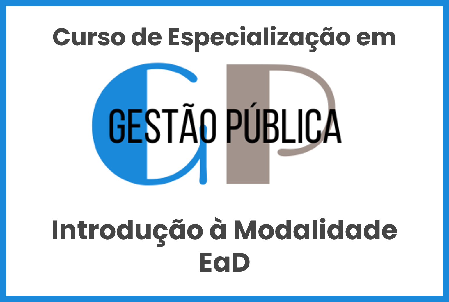 Introdução à Modalidade EaD